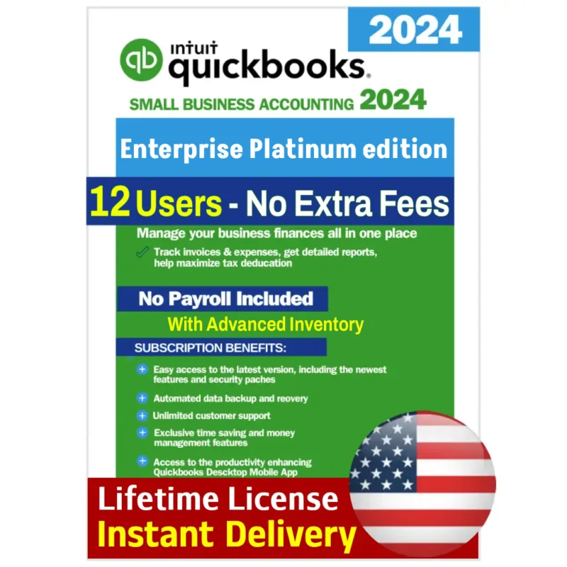 QuickBooks Desktop Enterprise Platinum edition Lifetime License Key